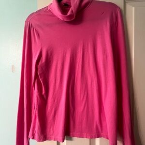 JCrew - Tissue turtleneck in pink - size L